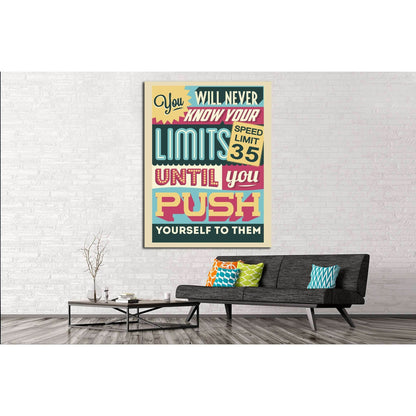 limits №4544 Ready to Hang Canvas PrintCanvas art arrives ready to hang, with hanging accessories included and no additional framing required. Every canvas print is hand-crafted, made on-demand at our workshop and expertly stretched around 100% North Amer