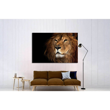 lion №1837 Ready to Hang Canvas Print - Zellart Canvas Prints ALL_Products, Lion, s-1837