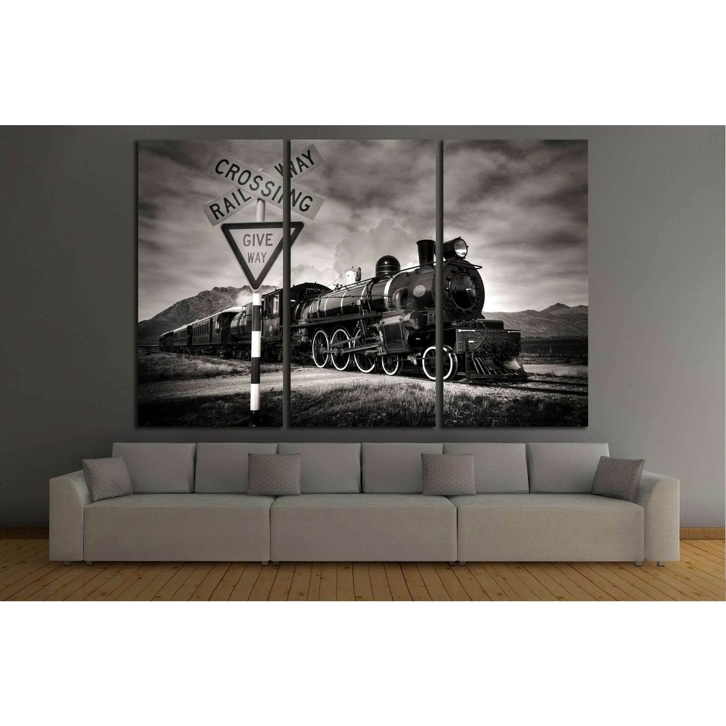 Locomotive №230 Ready to Hang Canvas Print - Zellart Canvas Prints ALL_Products, wd-230
