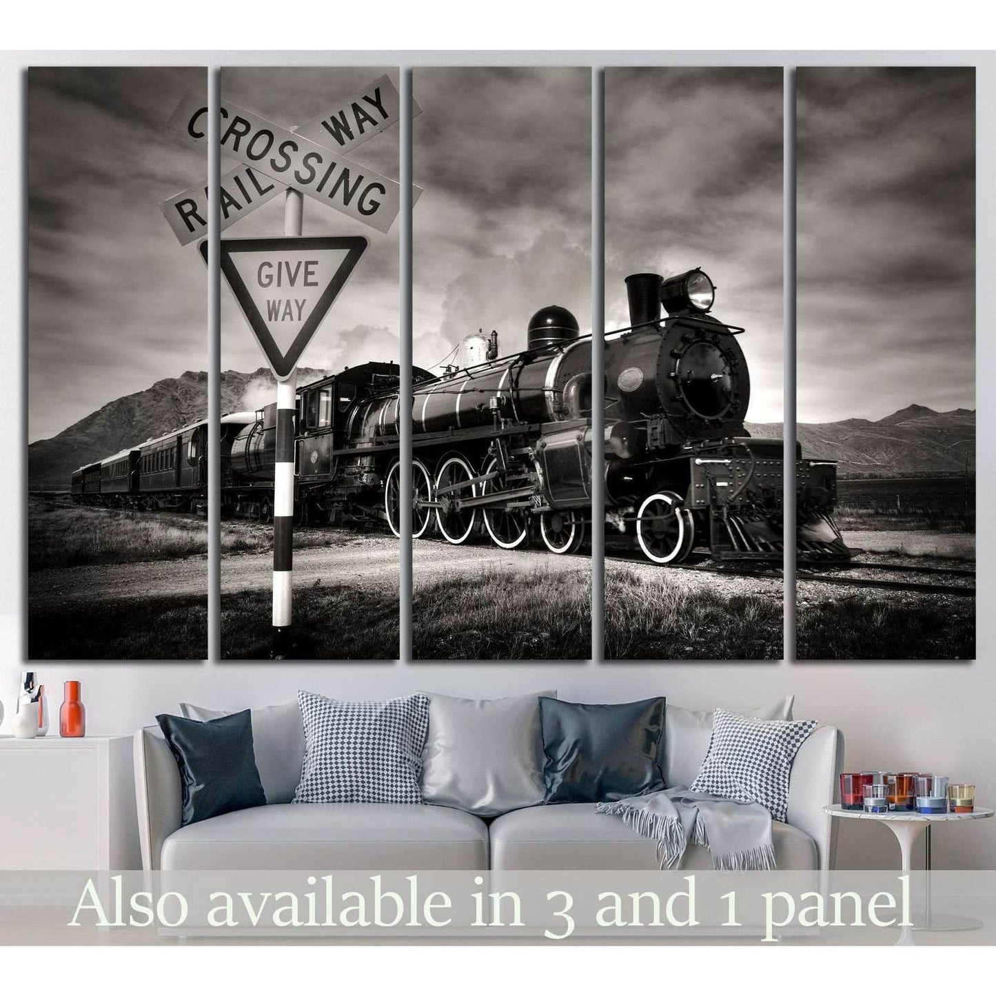 Locomotive №230 Ready to Hang Canvas Print - Zellart Canvas Prints ALL_Products, wd-230