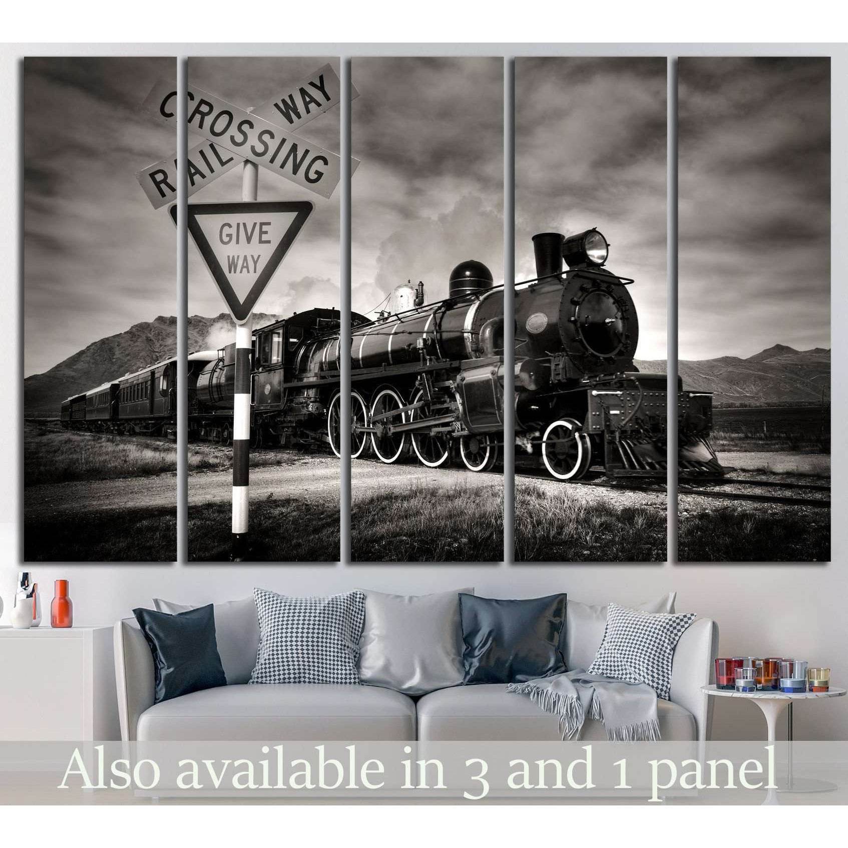 Locomotive №230 Ready to Hang Canvas Print - Zellart Canvas Prints ALL_Products, wd-230