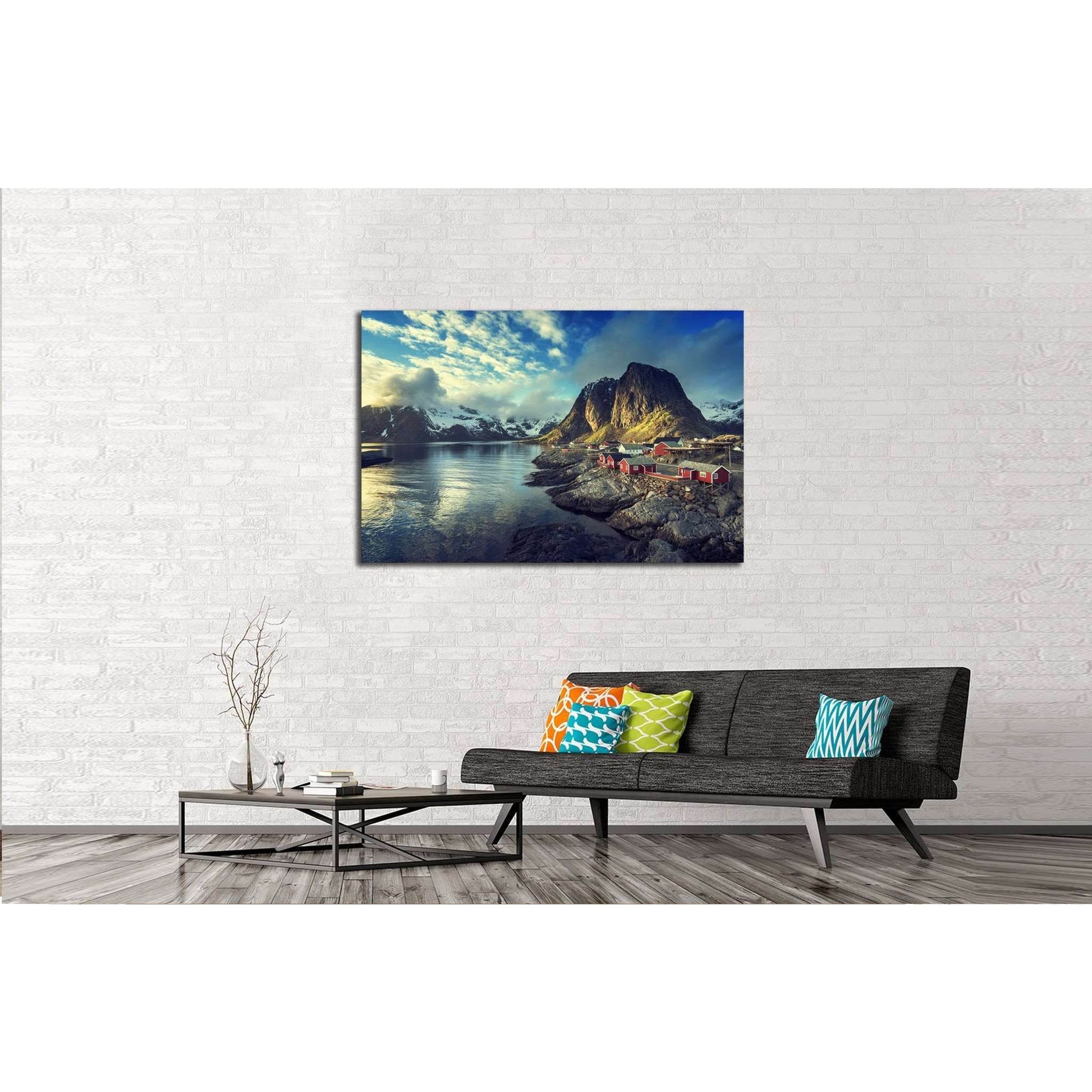 Lofoten islands, Norway №612 Ready to Hang Canvas Print - Zellart Canvas Prints ALL_Products, s-612