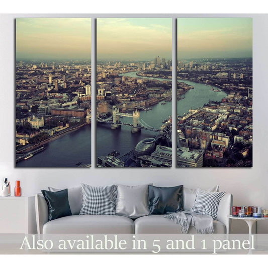 London rooftop view №570 Ready to Hang Canvas Print - Zellart Canvas Prints ALL_Products, s-570
