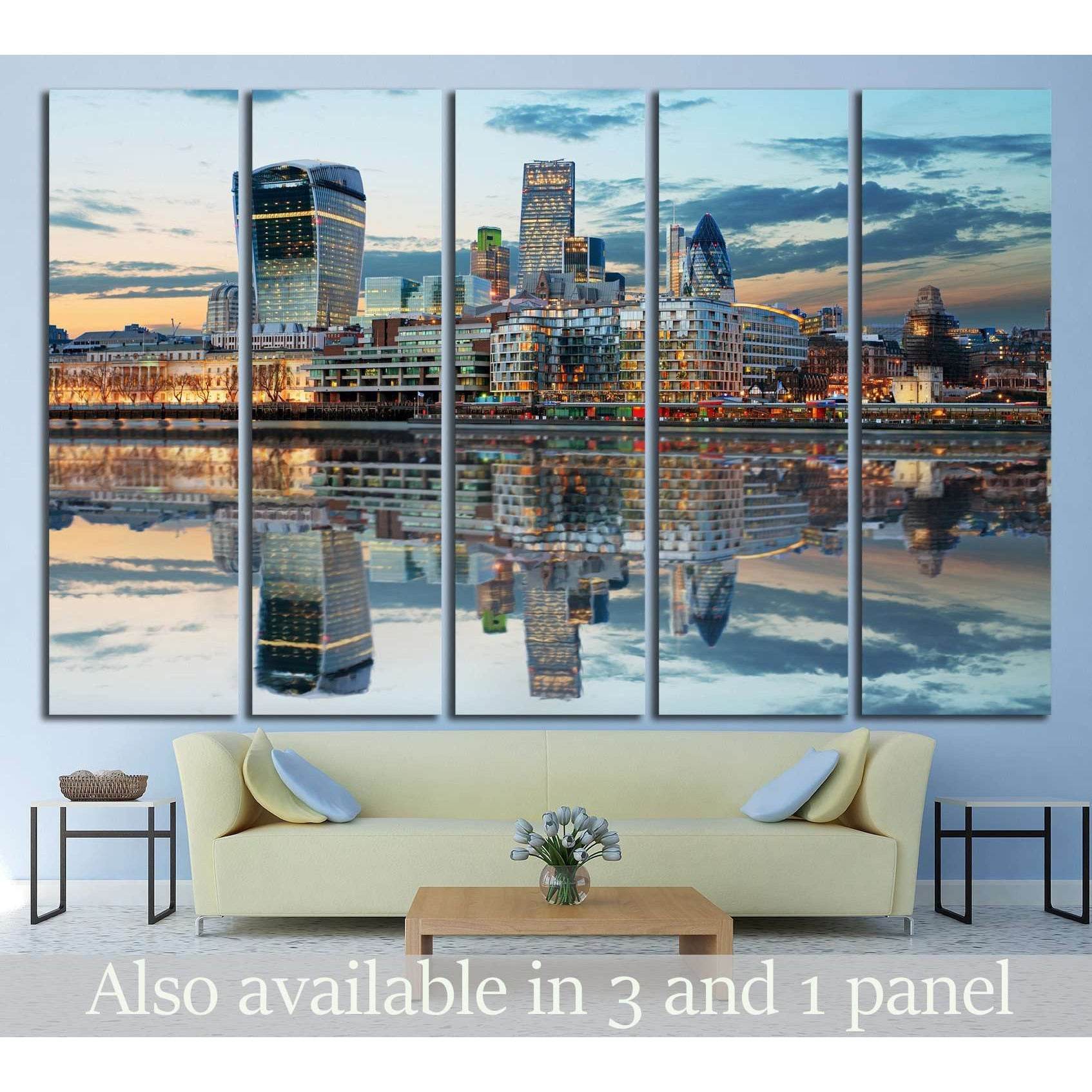 London Skylines №571 Ready to Hang Canvas Print