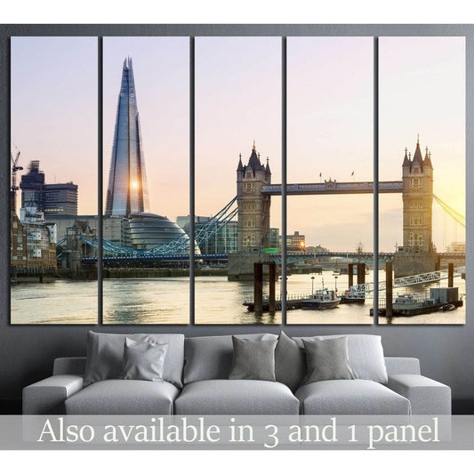 London, Tower Bridge №572 Ready to Hang Canvas Print - Zellart Canvas Prints ALL_Products, s-572