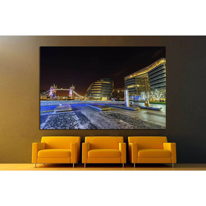 LONDON, UK, Tower Bridge №1261 Ready to Hang Canvas Print - Zellart Canvas Prints ALL_Products, s-1261