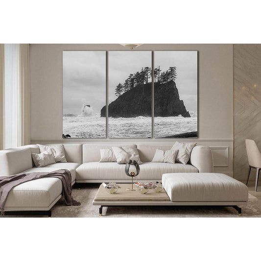 Lonely Island Shtom №SL102 Ready to Hang Canvas Print - Zellart Canvas Prints 0new, ALL_Products, Beach Ocean & Waves