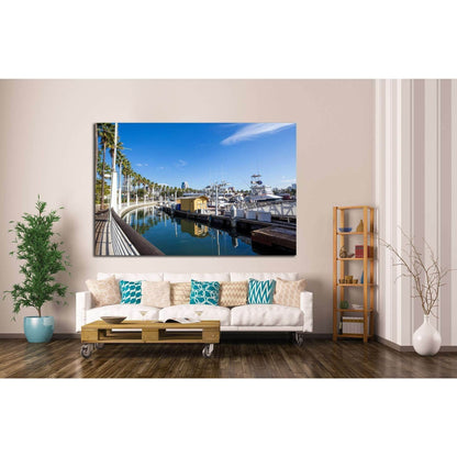 Long Beach Marina and city skyline, Long Beach, California №1689 Ready to Hang Canvas PrintCanvas art arrives ready to hang, with hanging accessories included and no additional framing required. Every canvas print is hand-crafted, made on-demand at our wo