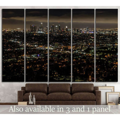 Los Angeles skyline №820 Ready to Hang Canvas Print - Zellart Canvas Prints ALL_Products, s-820