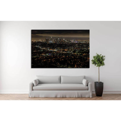 Los Angeles skyline №820 Ready to Hang Canvas Print - Zellart Canvas Prints ALL_Products, s-820