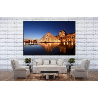 Louvre museum, PARIS №1169 Ready to Hang Canvas Print - Zellart Canvas Prints ALL_Products, s-1169