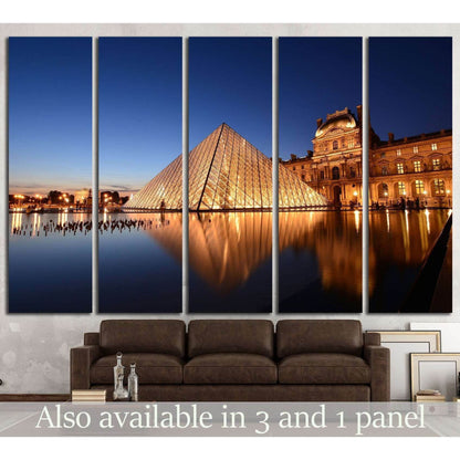 Louvre museum, PARIS №1169 Ready to Hang Canvas Print - Zellart Canvas Prints ALL_Products, s-1169