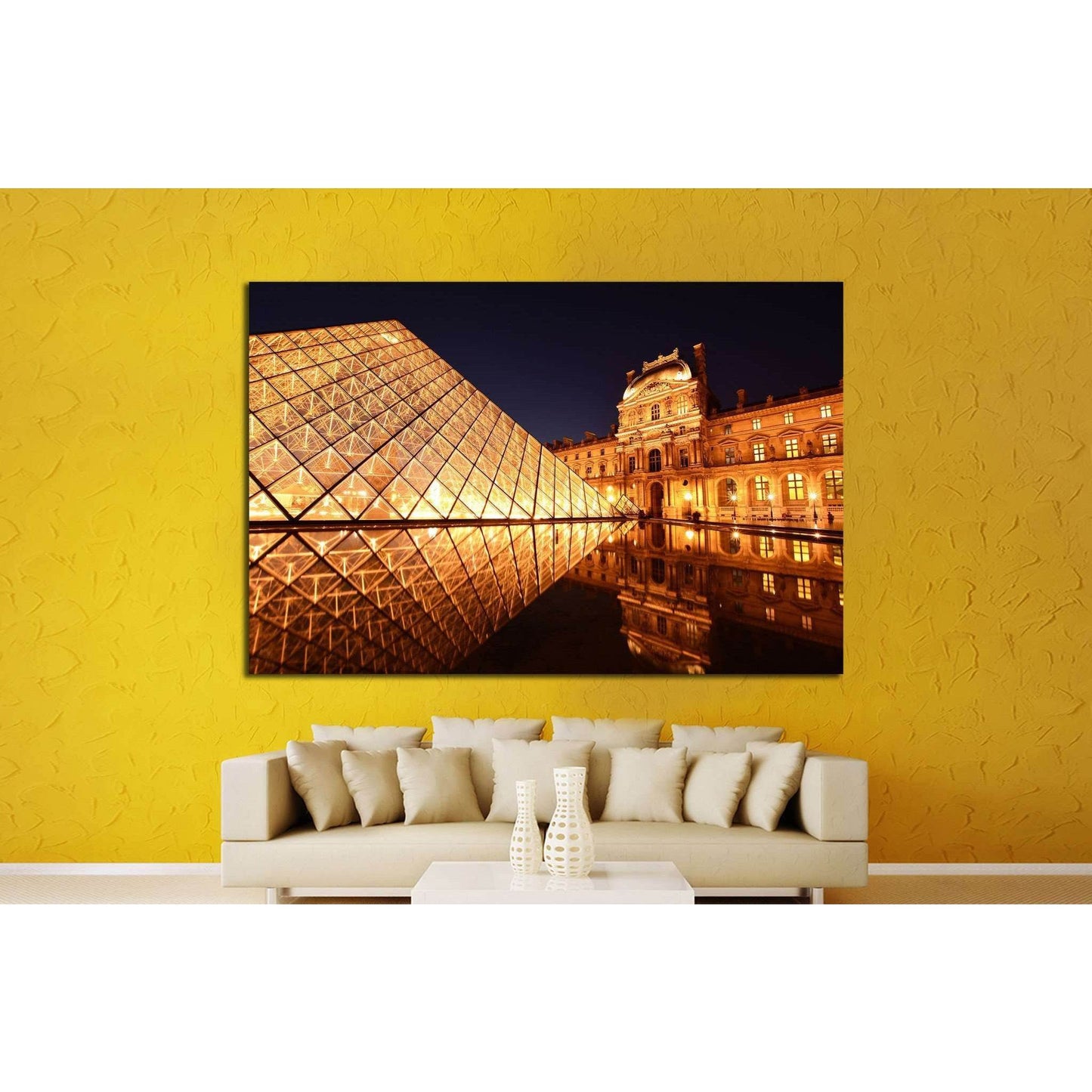 Louvre Paris №1168 Ready to Hang Canvas Print - Zellart Canvas Prints ALL_Products, s-1168