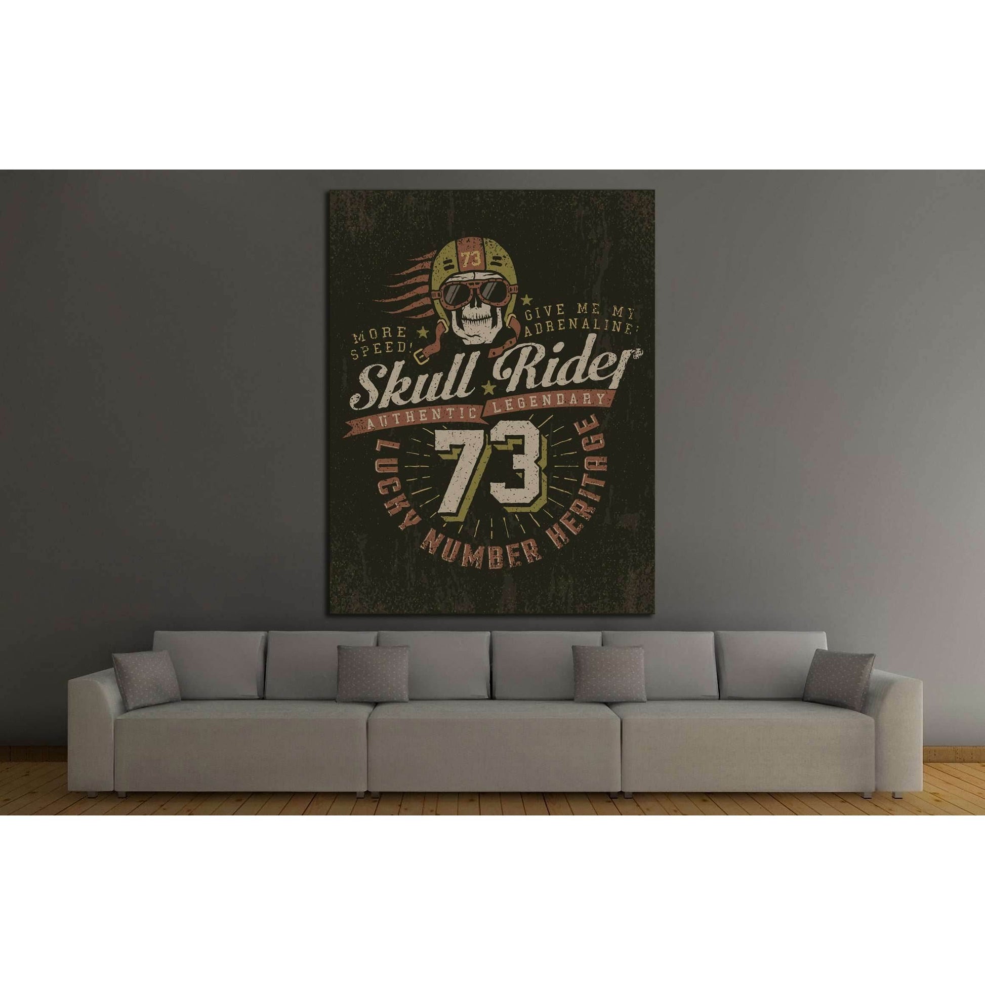 lucky numer heritage №4587 Ready to Hang Canvas Print - Zellart Canvas Prints ALL_Products, s-4587