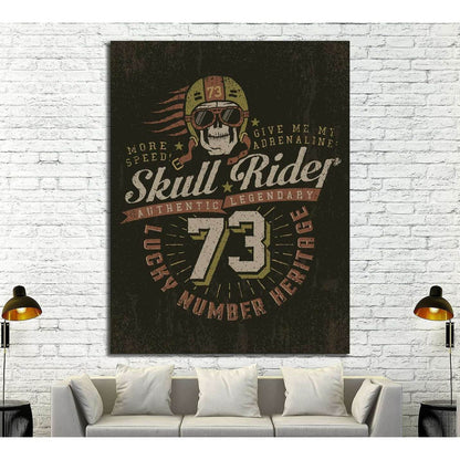 lucky numer heritage №4587 Ready to Hang Canvas Print - Zellart Canvas Prints ALL_Products, s-4587