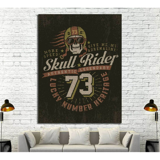 lucky numer heritage №4587 Ready to Hang Canvas Print - Zellart Canvas Prints ALL_Products, s-4587