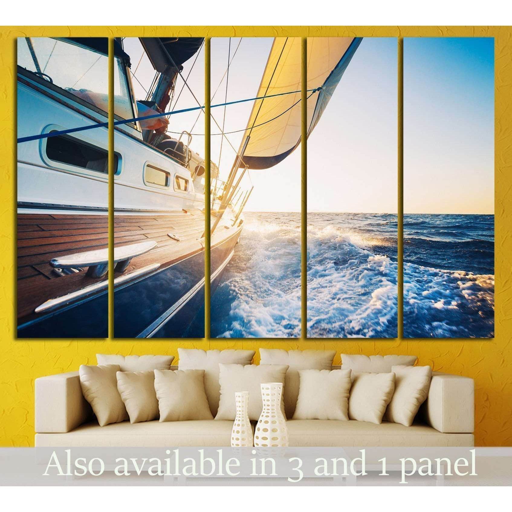Luxury Yacht №211 Ready to Hang Canvas Print - Zellart Canvas Prints ALL_Products, wd-211