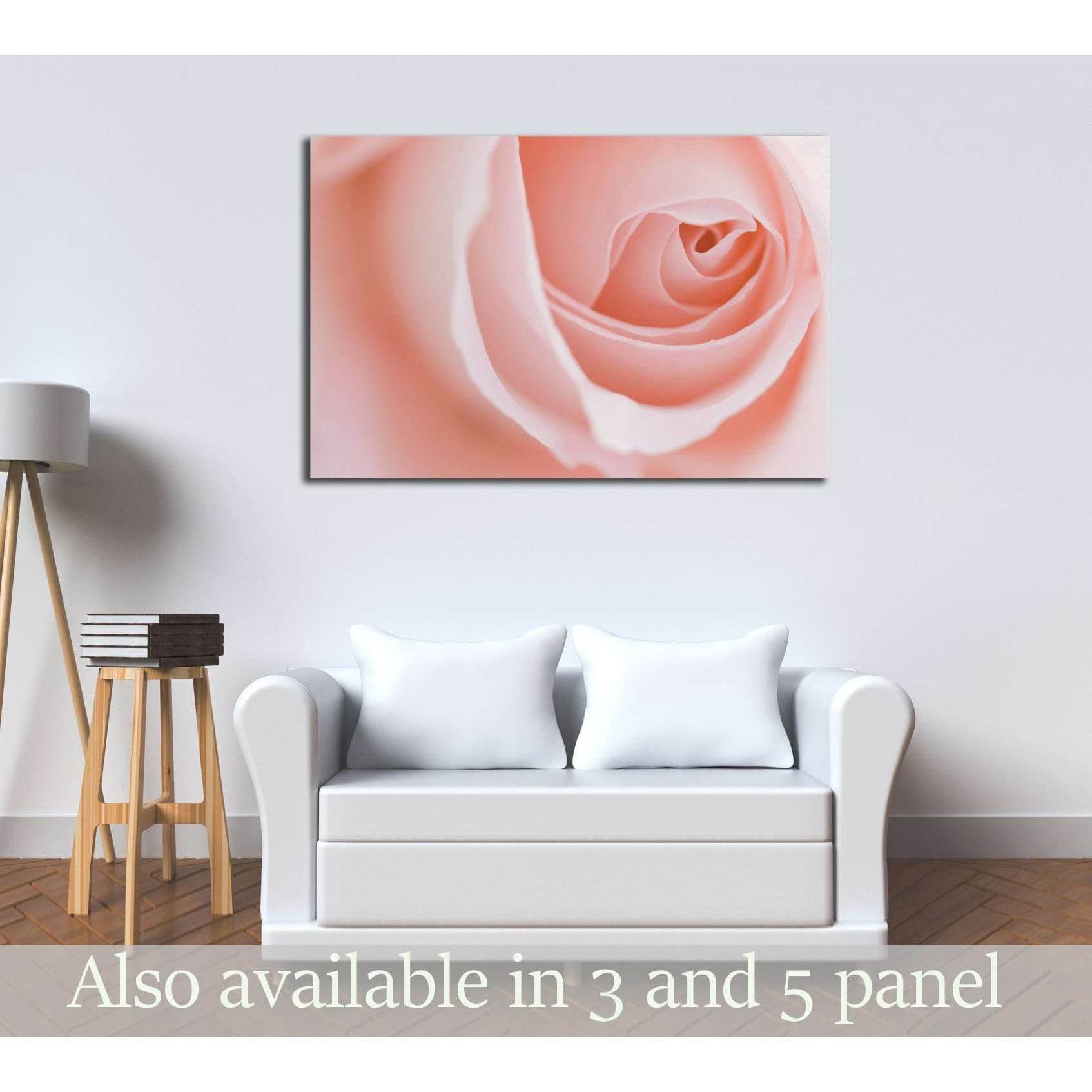 Macro flower beautiful rose for a background image №2746 Ready to Hang Canvas Print - Zellart Canvas Prints ALL_Products, s-2746