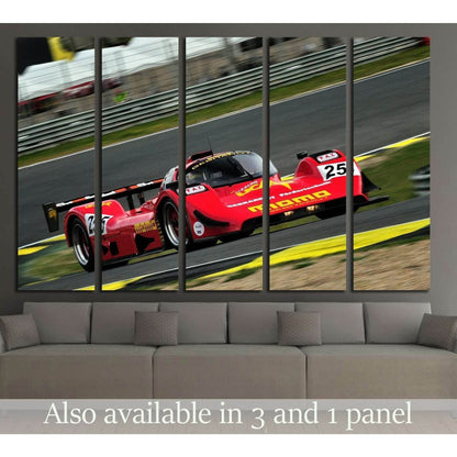 MADRID, SPAIN -APR 1 British driver Michael Lyons races in a Gebhardt C91 during the Jarama Classic №2489 Ready to Hang Canvas Print - Zellart Canvas Prints ALL_Products, s-2489