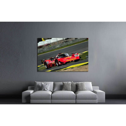 MADRID, SPAIN -APR 1 British driver Michael Lyons races in a Gebhardt C91 during the Jarama Classic №2489 Ready to Hang Canvas Print - Zellart Canvas Prints ALL_Products, s-2489