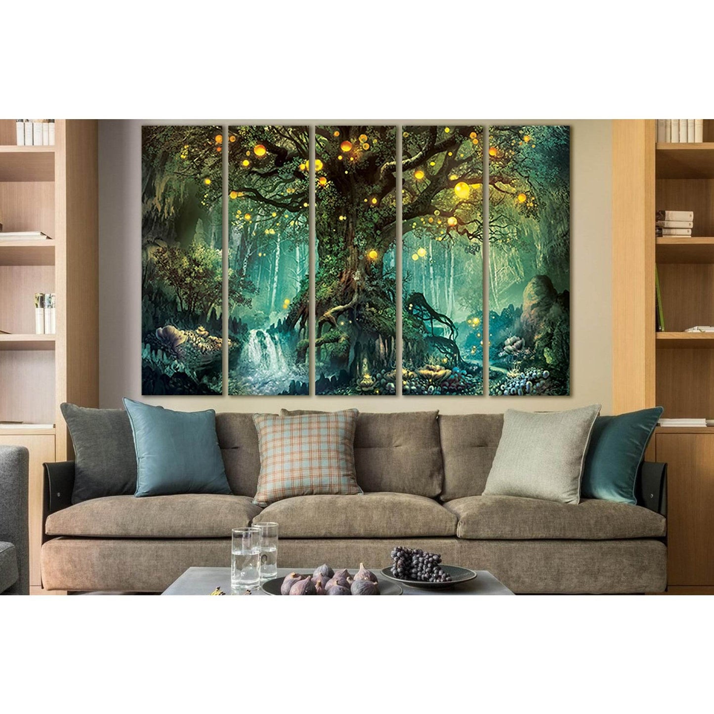 Magic Tree №SL1267 Ready to Hang Canvas Print - Zellart Canvas Prints 0new, ALL_Products, Fantasy And Sci Fi Wall Art