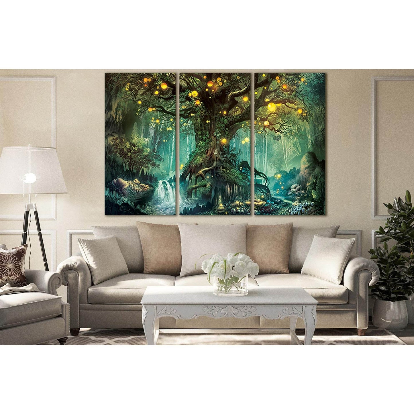 Magic Tree №SL1267 Ready to Hang Canvas Print - Zellart Canvas Prints 0new, ALL_Products, Fantasy And Sci Fi Wall Art
