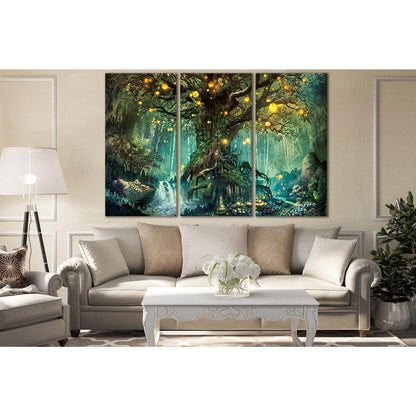 Magic Tree №SL1267 Ready to Hang Canvas Print - Zellart Canvas Prints 0new, ALL_Products, Fantasy And Sci Fi Wall Art