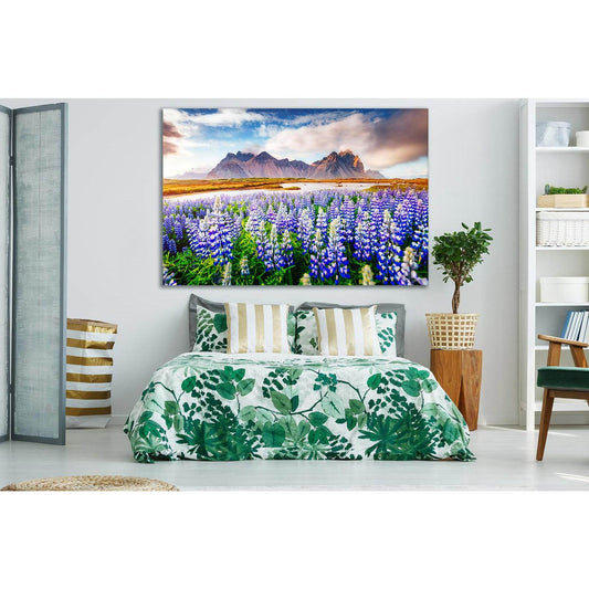 Magical Lupine Flowers №SL706 Ready to Hang Canvas Print - Zellart Canvas Prints 0new, ALL_Products, Floral & Botanical Wall Art