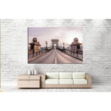 Chain Bridge in beautiful Budapest, the capital of Hungary №2248 Ready to Hang Canvas Print