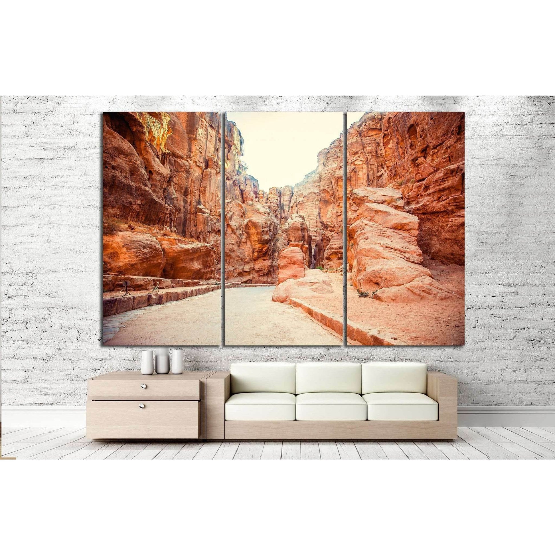 Main entrance to ancient city №832 Ready to Hang Canvas Print - Zellart Canvas Prints ALL_Products, s-832