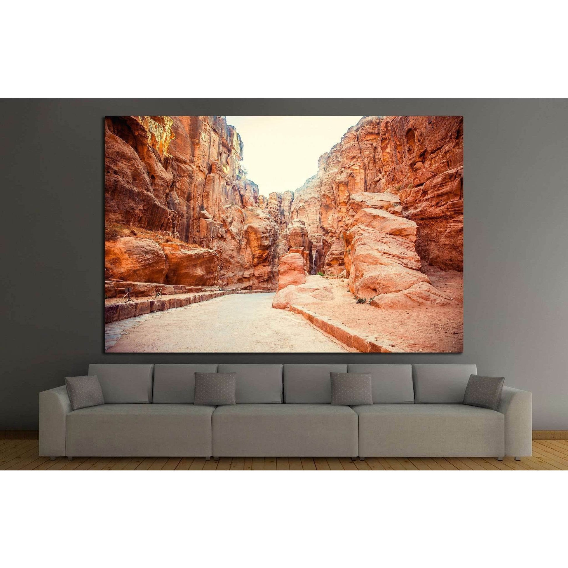 Main entrance to ancient city №832 Ready to Hang Canvas Print - Zellart Canvas Prints ALL_Products, s-832