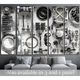 maintenance old parts of engine №1876 Ready to Hang Canvas Print
