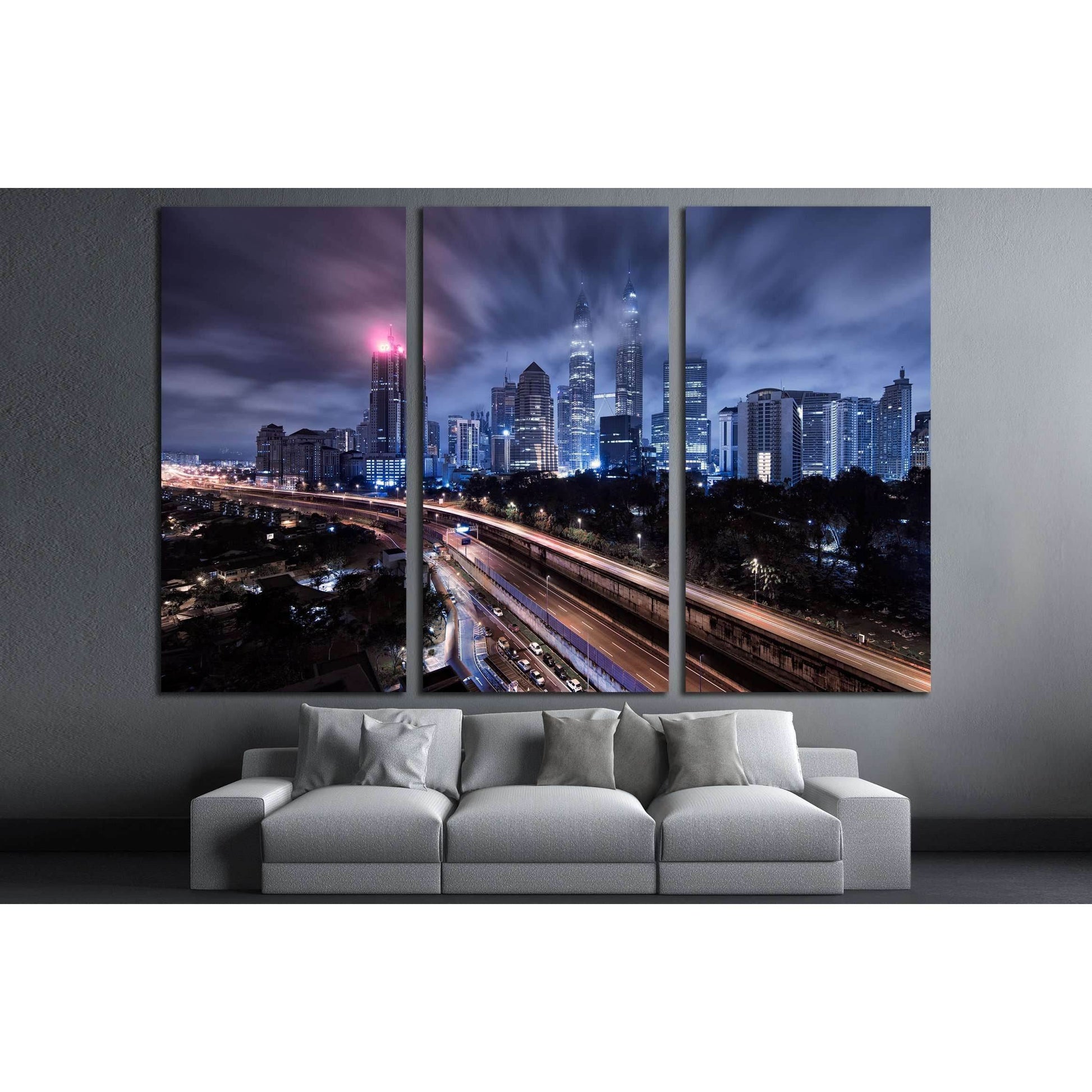 Malaysia Kuala Lumpur Gotham CIty №3043 Ready to Hang Canvas PrintCanvas art arrives ready to hang, with hanging accessories included and no additional framing required. Every canvas print is hand-crafted, made on-demand at our workshop and expertly stret