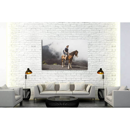 Man on horse canvas print №5019 - Zellart Canvas Prints ALL_Products, Horses, s-5019