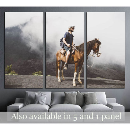 Man on horse canvas print №5019 - Zellart Canvas Prints ALL_Products, Horses, s-5019