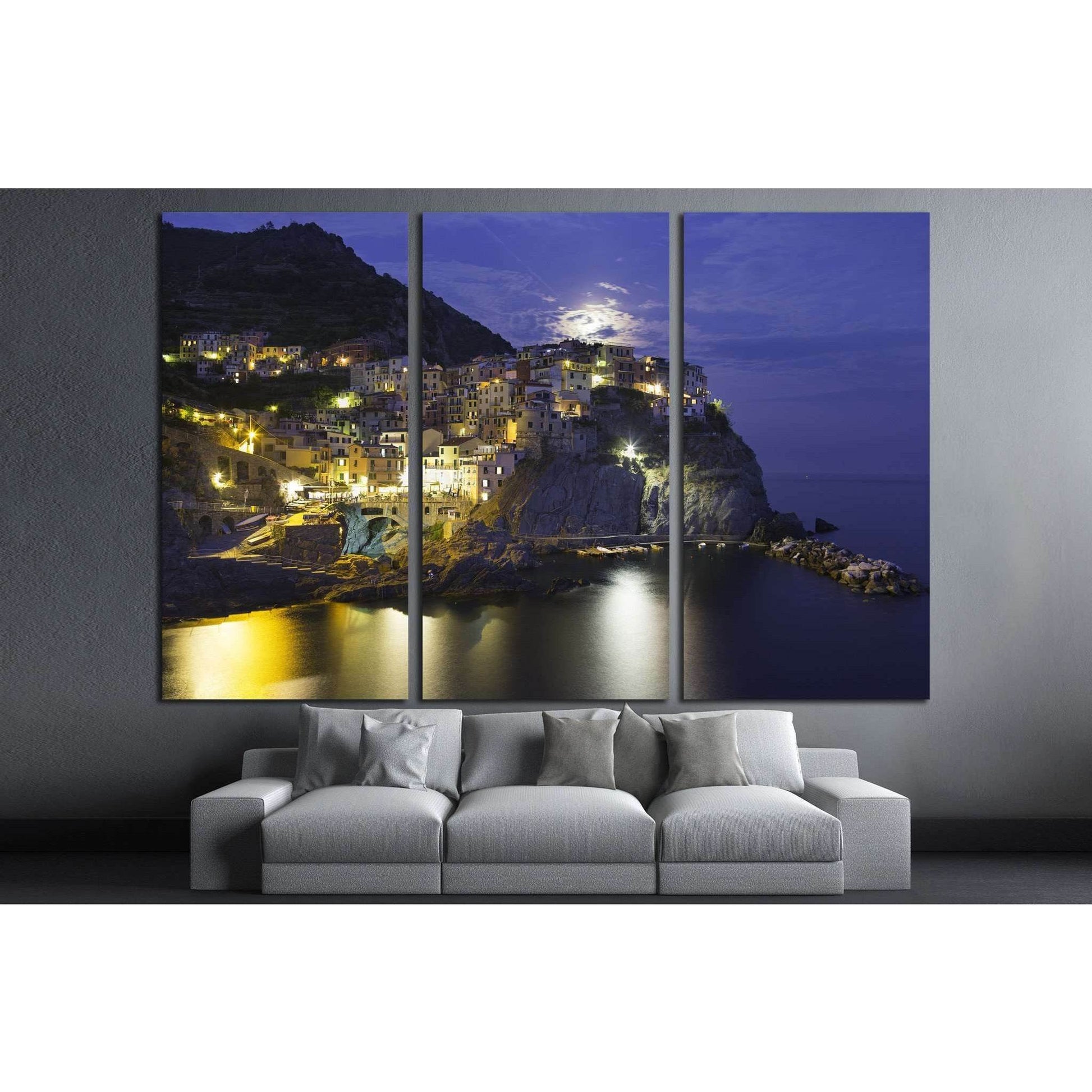 Manarola, Cinque Terre, Italy №1240 Ready to Hang Canvas Print - Zellart Canvas Prints ALL_Products, s-1240