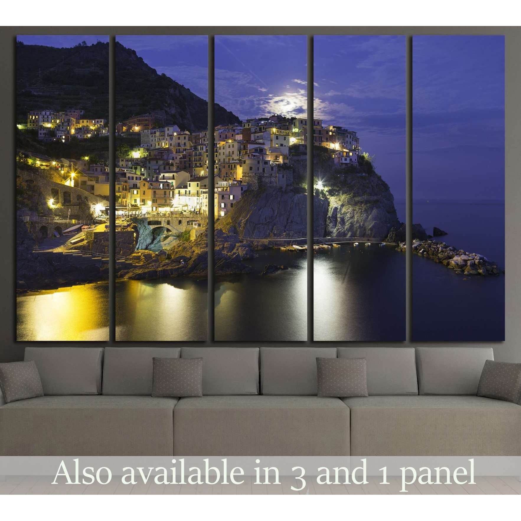 Manarola, Cinque Terre, Italy №1240 Ready to Hang Canvas Print