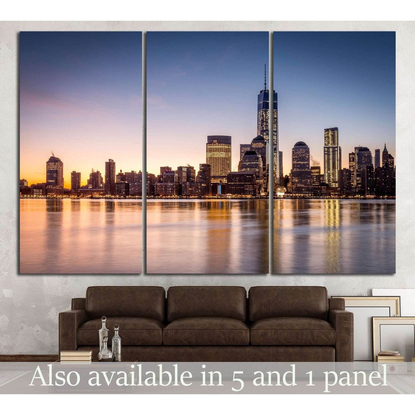 Manhattan №587 Ready to Hang Canvas Print - Zellart Canvas Prints 0_NY_ART, ALL_Products, s-587