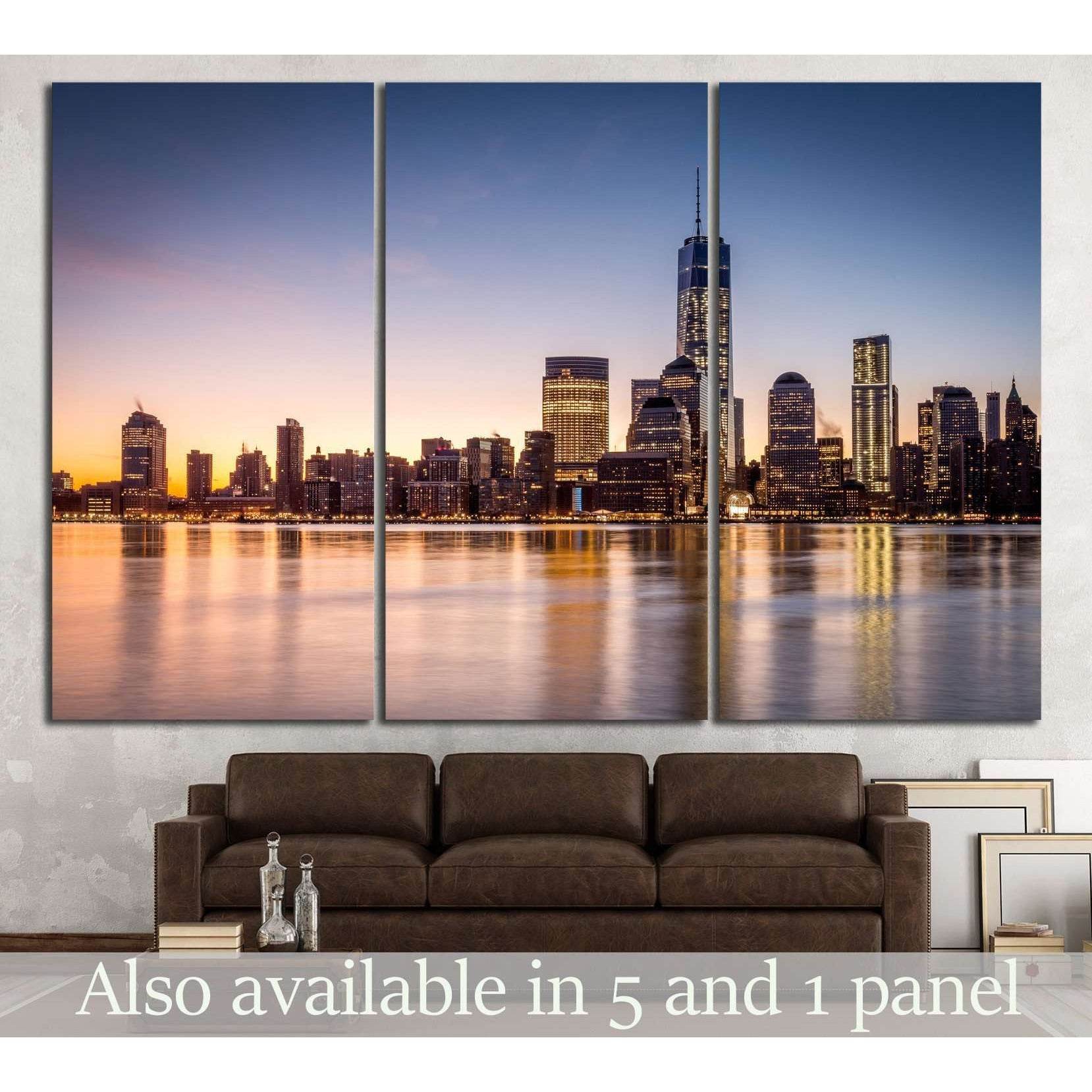 Manhattan №587 Ready to Hang Canvas Print - Zellart Canvas Prints 0_NY_ART, ALL_Products, s-587