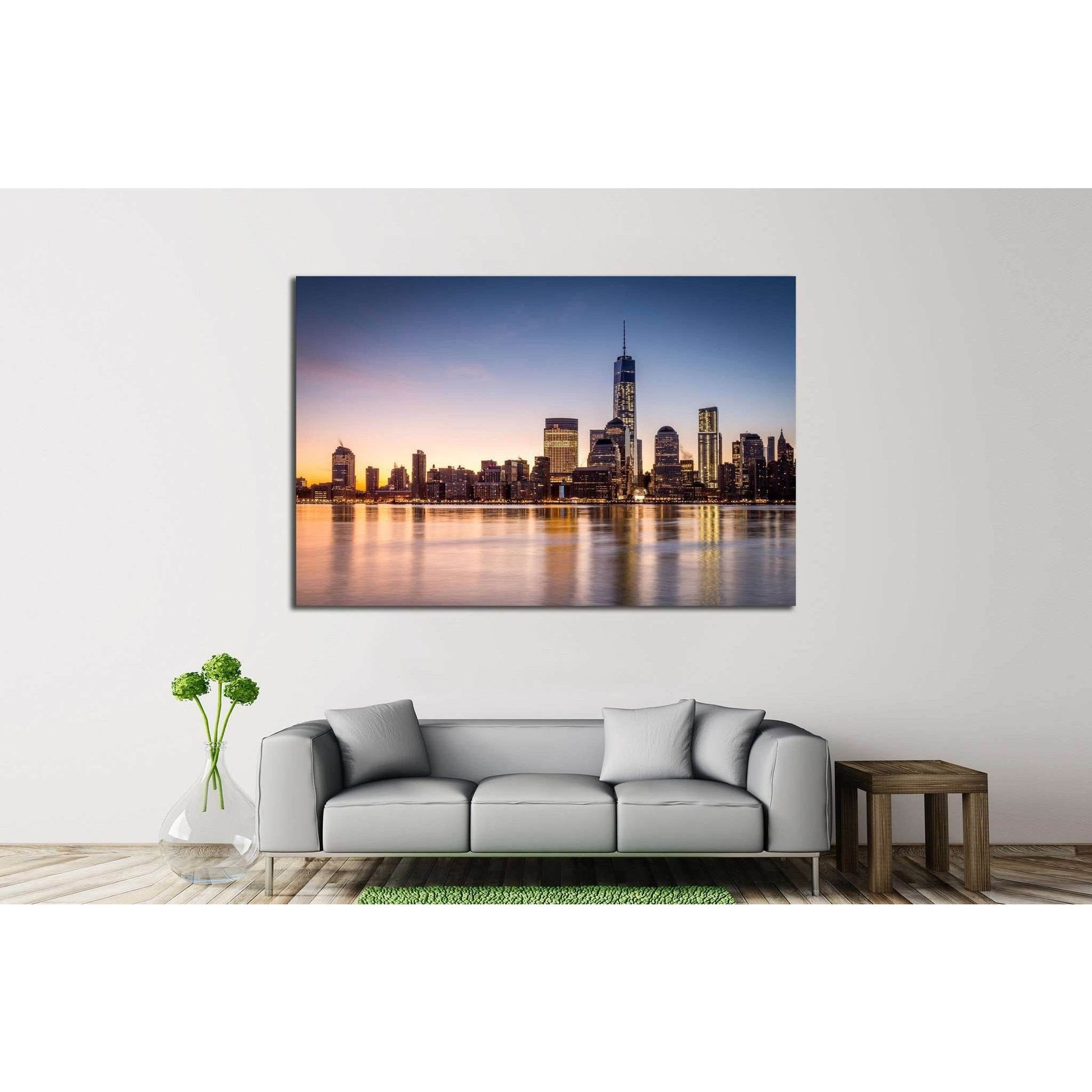 Manhattan №587 Ready to Hang Canvas Print - Zellart Canvas Prints 0_NY_ART, ALL_Products, s-587