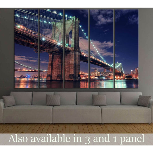 Manhattan Bridge №122 Ready to Hang Canvas Print - Zellart Canvas Prints 0_NY_ART, ALL_Products, wd-122