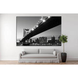 Manhattan Bridge At Nigh №759 Ready to Hang Canvas Print
