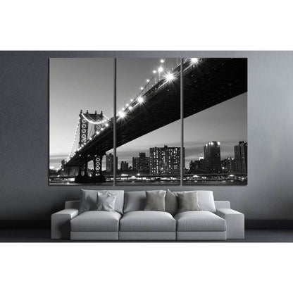 Manhattan Bridge At Nigh №759 Ready to Hang Canvas PrintCanvas art arrives ready to hang, with hanging accessories included and no additional framing required. Every canvas print is hand-crafted, made on-demand at our workshop and expertly stretched aroun