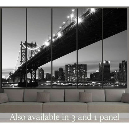 Manhattan Bridge At Nigh №759 Ready to Hang Canvas PrintCanvas art arrives ready to hang, with hanging accessories included and no additional framing required. Every canvas print is hand-crafted, made on-demand at our workshop and expertly stretched aroun