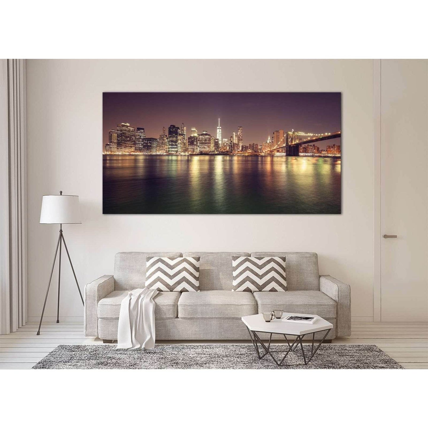 Manhattan Cityscape №3022 Ready to Hang Canvas PrintCanvas art arrives ready to hang, with hanging accessories included and no additional framing required. Every canvas print is hand-crafted, made on-demand at our workshop and expertly stretched around 10