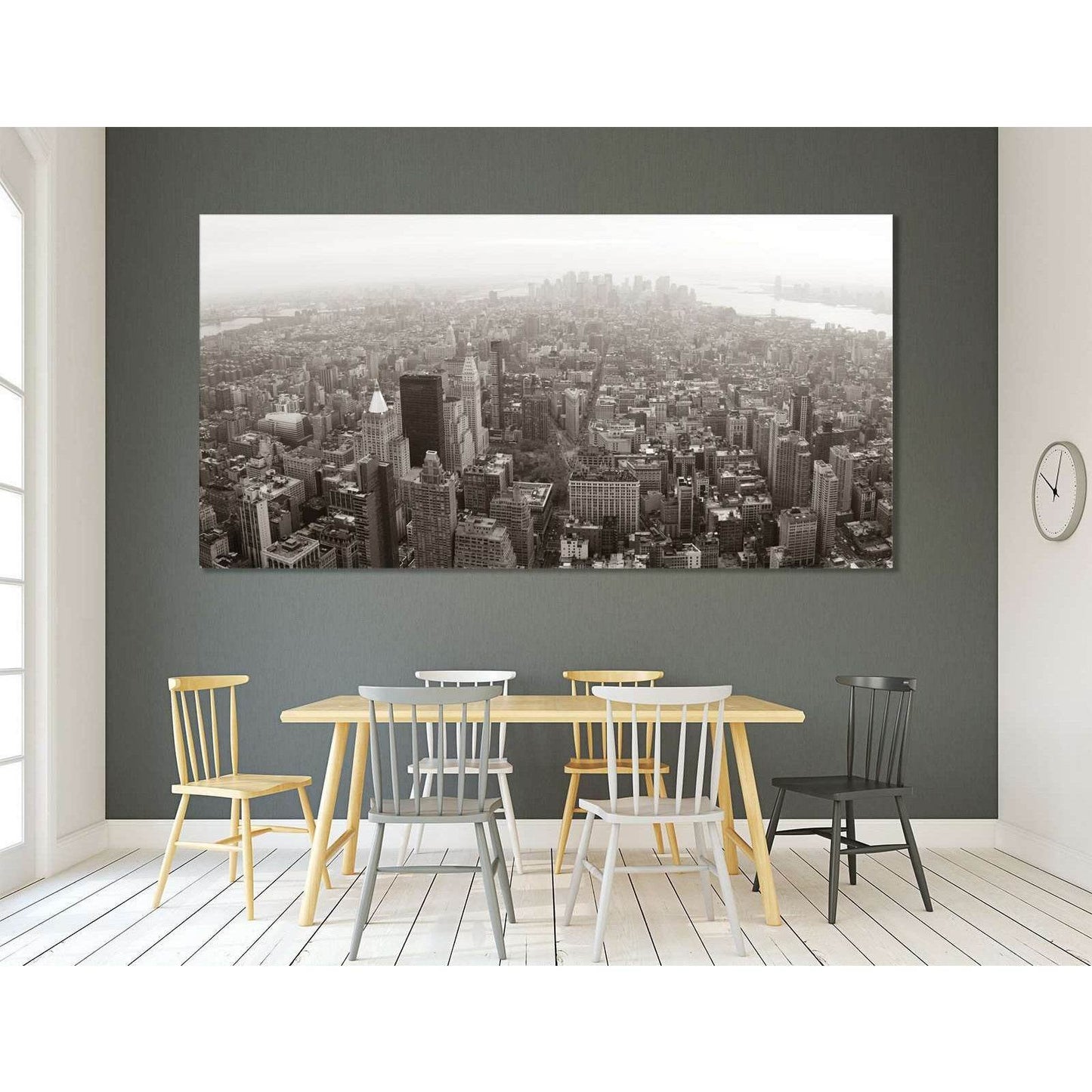Manhattan New York №3019 Ready to Hang Canvas PrintCanvas art arrives ready to hang, with hanging accessories included and no additional framing required. Every canvas print is hand-crafted, made on-demand at our workshop and expertly stretched around 100