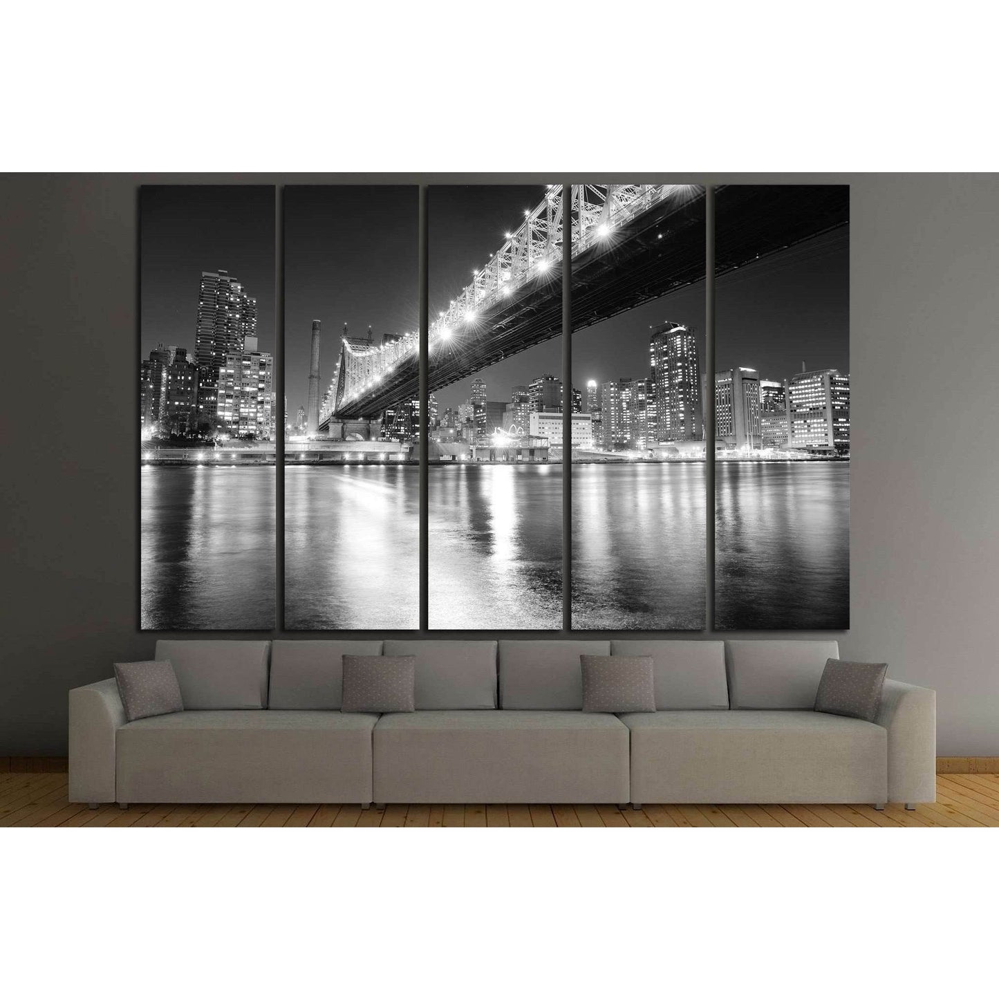 Manhattan skyline №776 Ready to Hang Canvas Print - Zellart Canvas Prints 0_NY_ART, ALL_Products, s-776