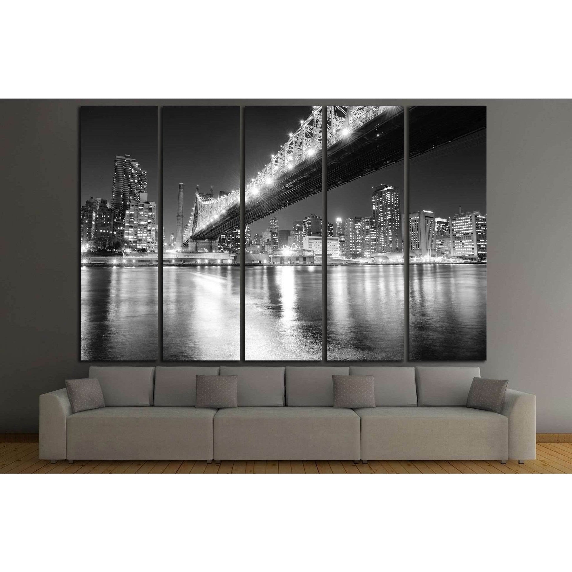 Manhattan skyline №776 Ready to Hang Canvas Print - Zellart Canvas Prints 0_NY_ART, ALL_Products, s-776