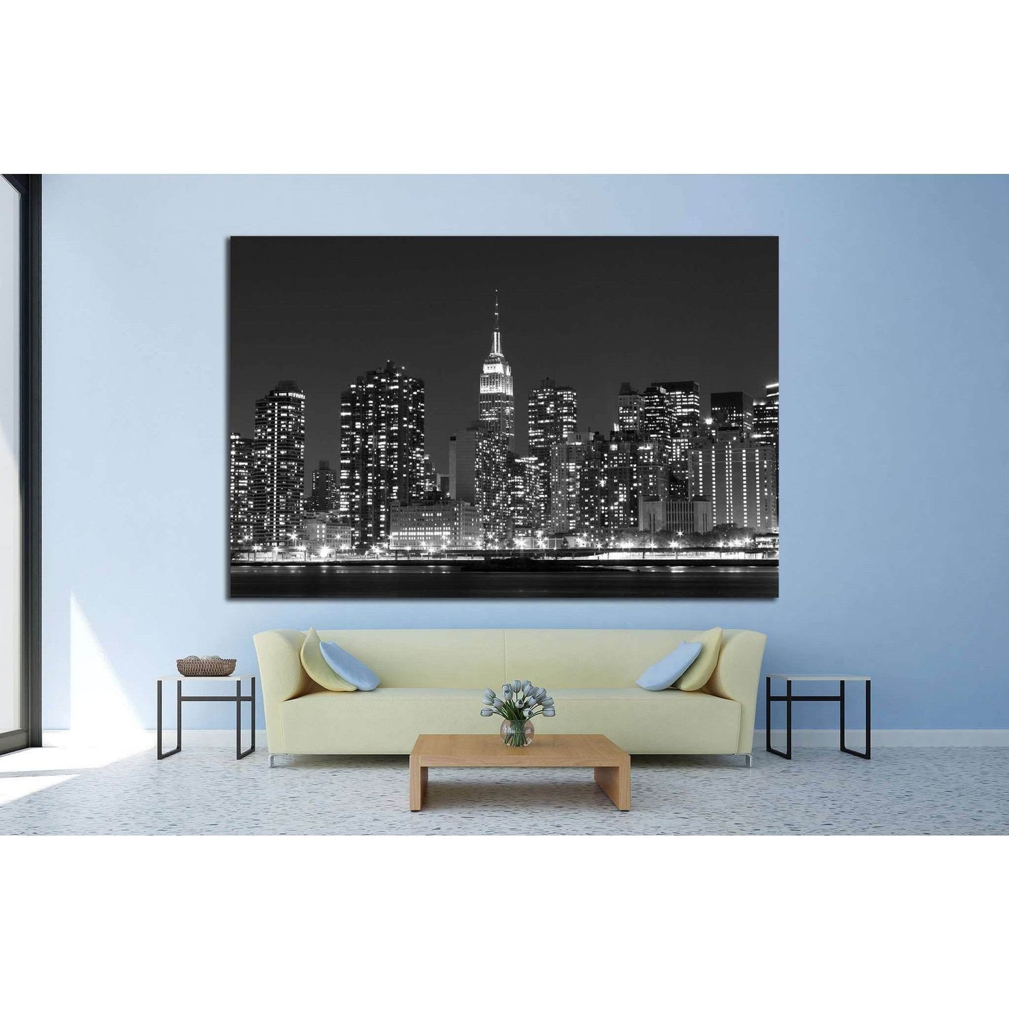 Manhattan skyline at Night №777 Ready to Hang Canvas PrintCanvas art arrives ready to hang, with hanging accessories included and no additional framing required. Every canvas print is hand-crafted, made on-demand at our workshop and expertly stretched aro