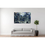 Manhattan Skyline ,New York City,blurred background №2054 Ready to Hang Canvas Print